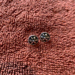 Sterling Silver Flower Stud Earrings
